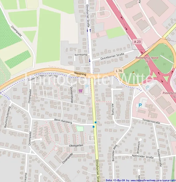 Lage im Pinneberg Norden