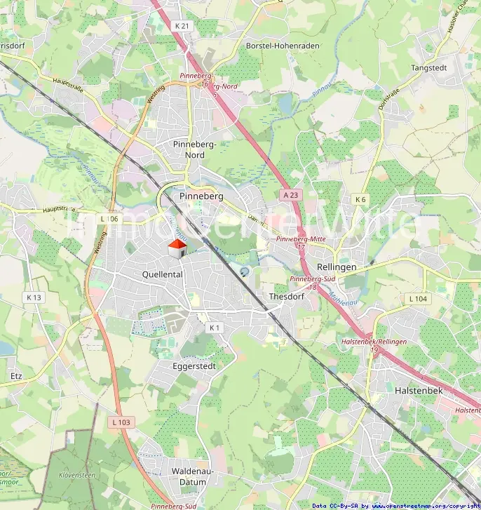 Lage in Pinneberg