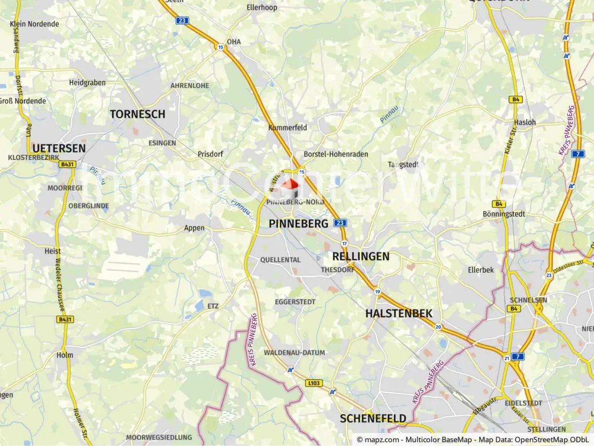 Geolyzer Kartenausschnitt