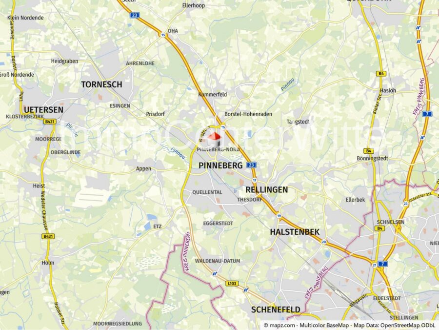 Geolyzer Kartenausschnitt