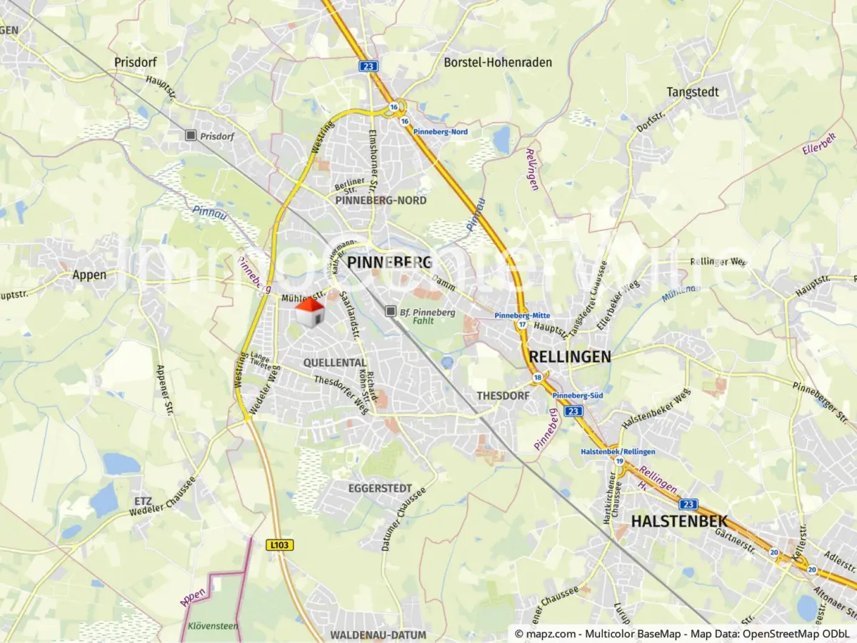Lage in Pinneberg