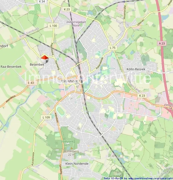Lage in Elmshorn