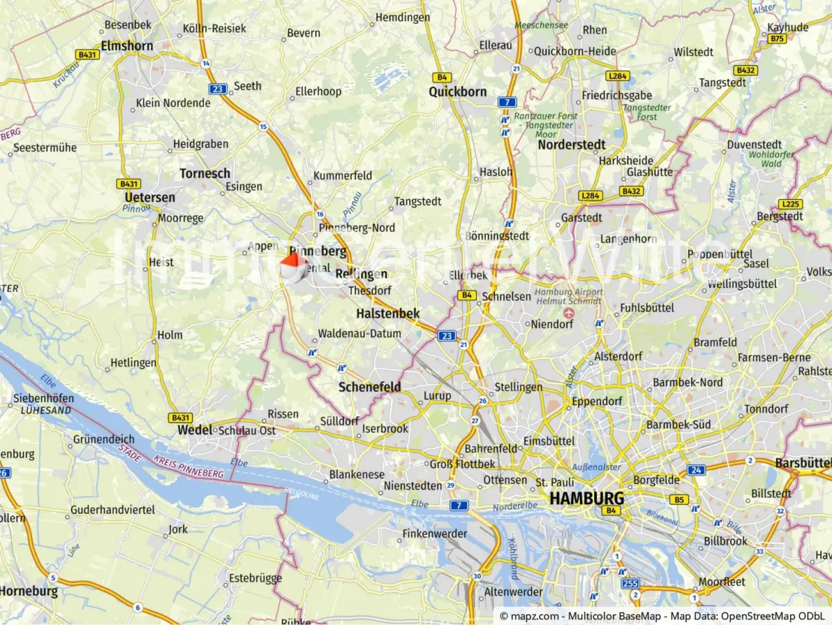 Lage im Umland