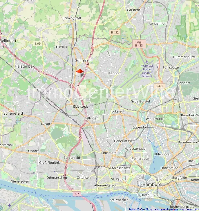 Lage in Hamburg