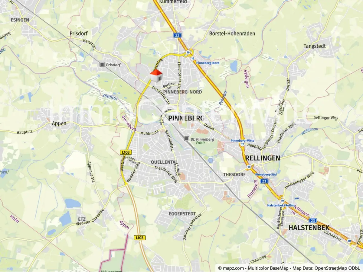 Lage in Pinneberg