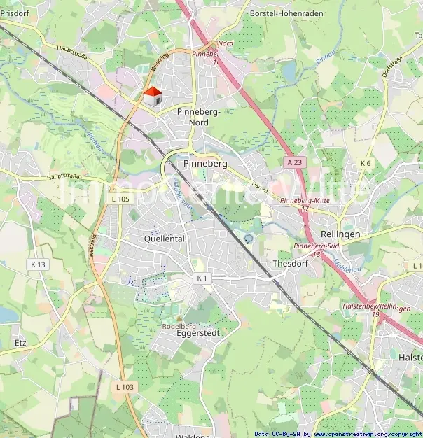 Lage in Pinneberg