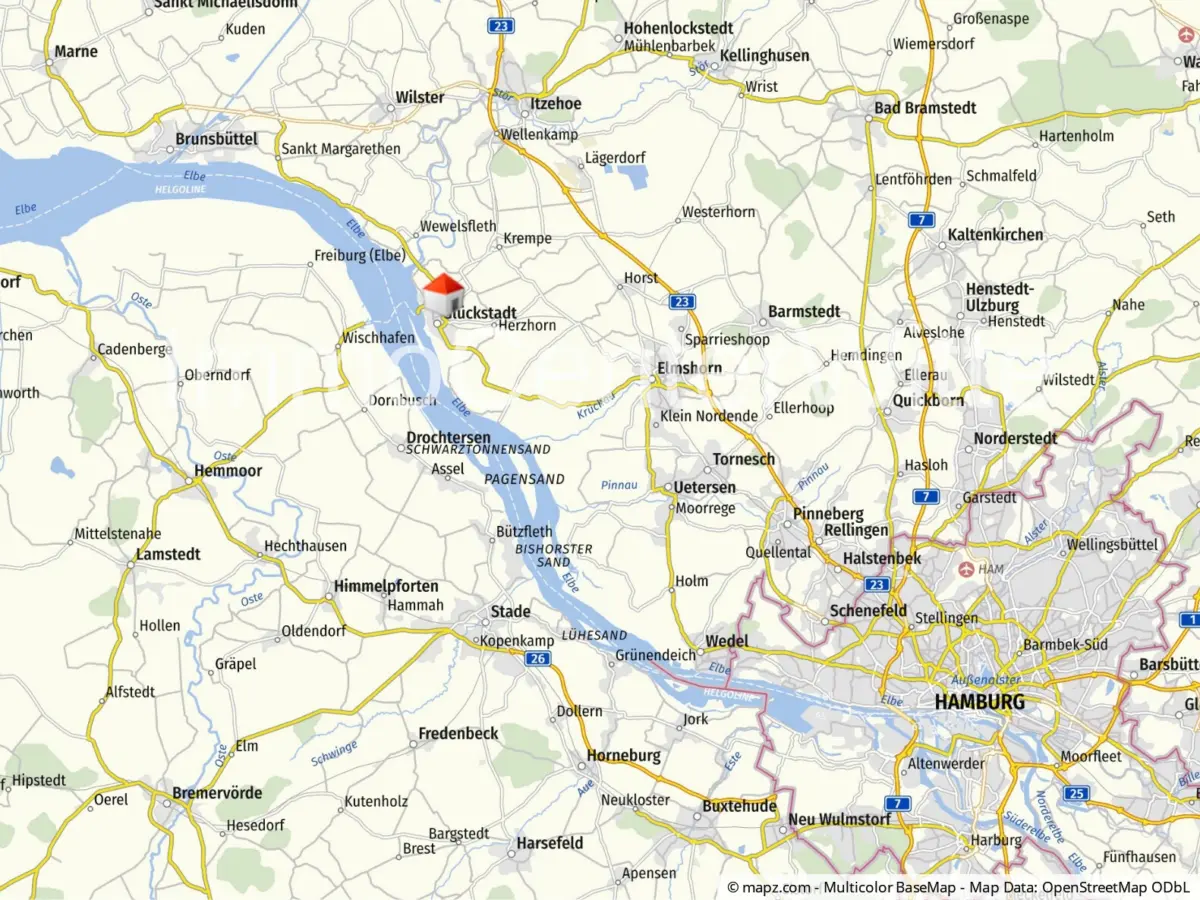 Lageplan in Schleswig-Holstein