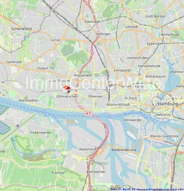 Lage in Hamburg