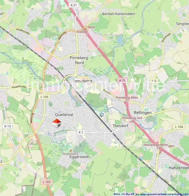 Lage in Pinneberg