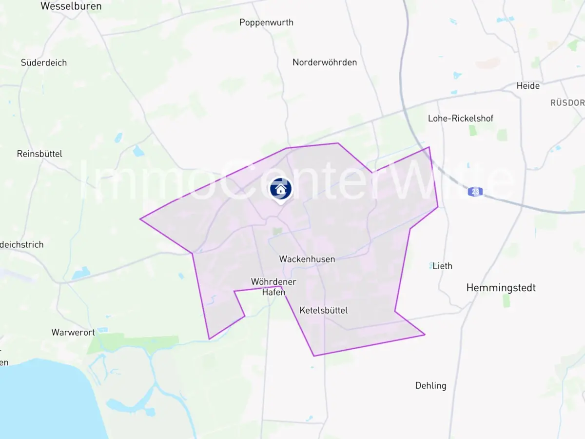 Lageplan in der Region